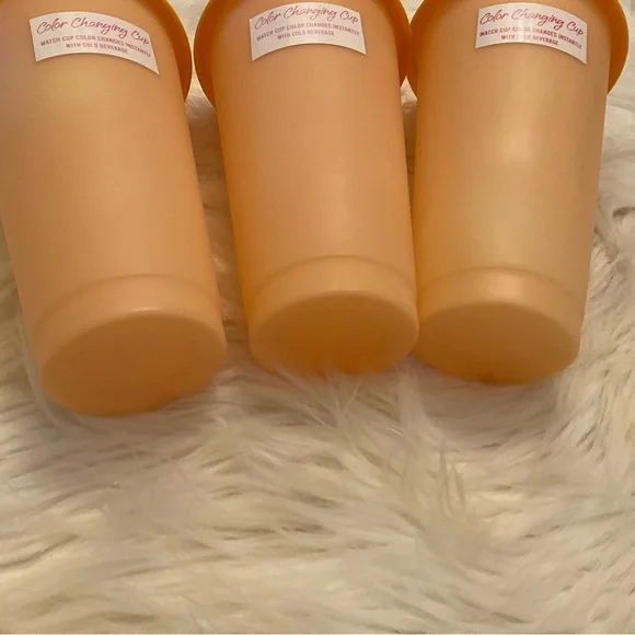 Orange Color Changing Cups - New - Bundle of 3 - Picture 6 of 9